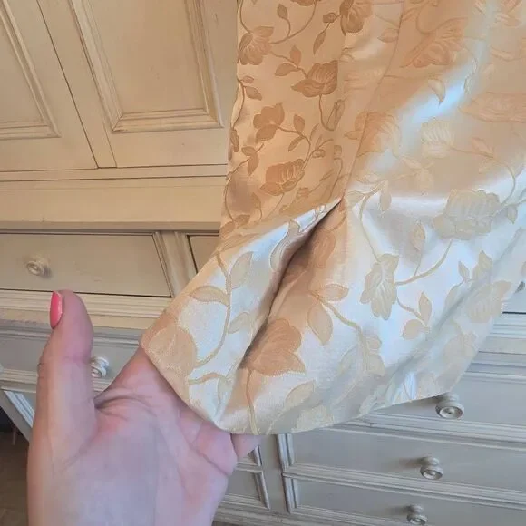 Vintage Mardi Gras 2 Piece 60s Brocade Suit Dress Champagne Color XS/ S - Picture 11 of 11